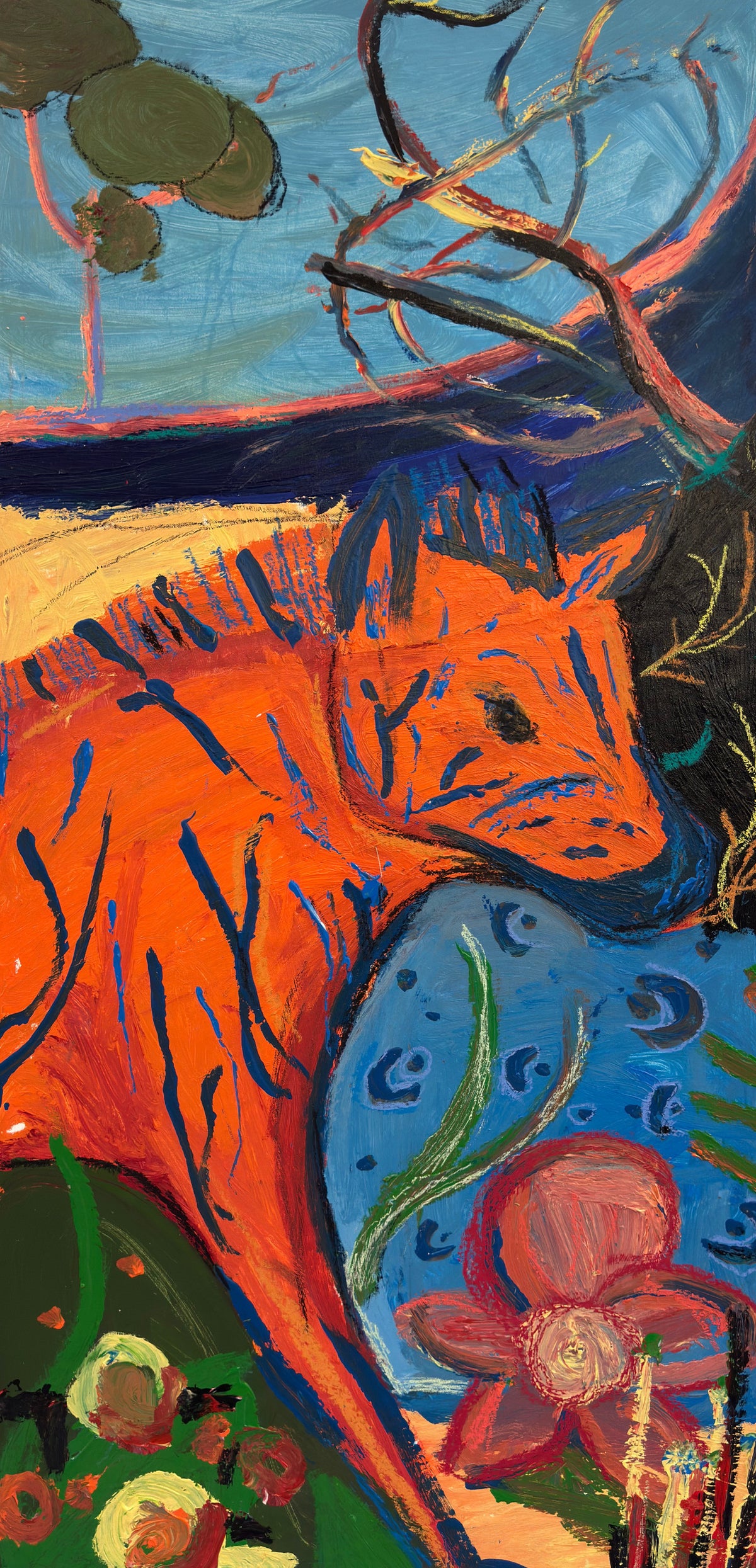 Safari Bloom - UNFRAMED CONTEMPORARY Original Painting