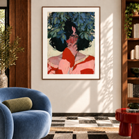 Under Blue Leaves - Paper Print
