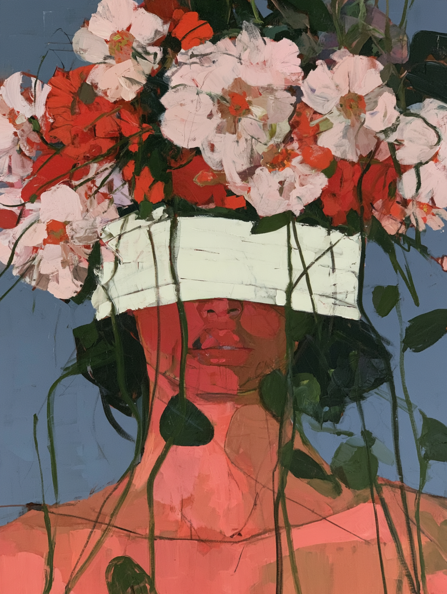 The Floral Veil - Paper Print