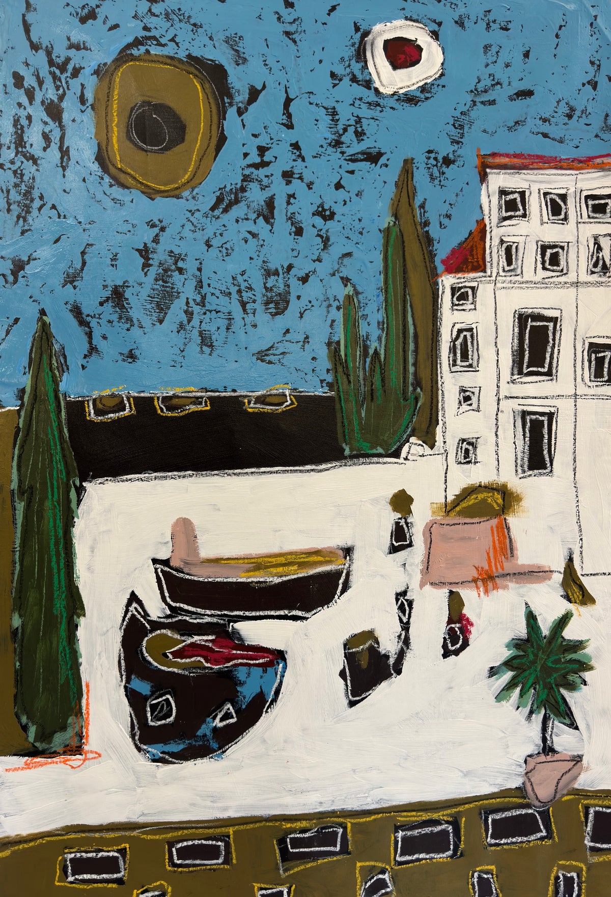 Windows to Somewhere - UNFRAMED CONTEMPORARY Original Painting