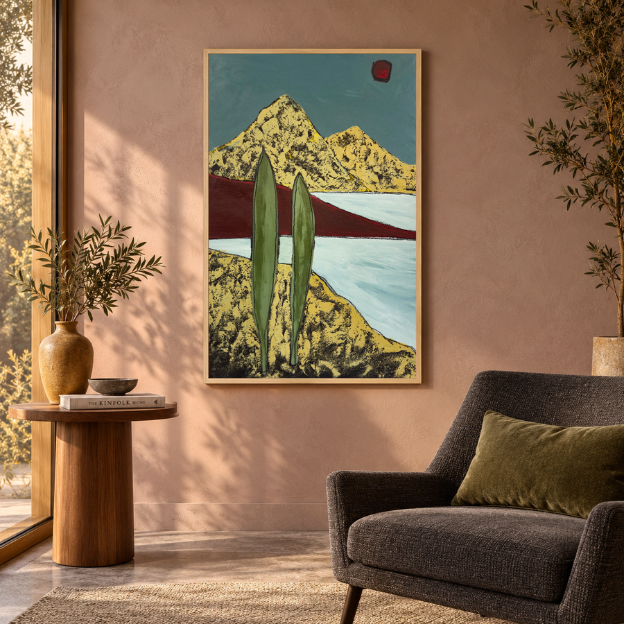 Two Peaks - UNFRAMED CONTEMPORARY Original Painting