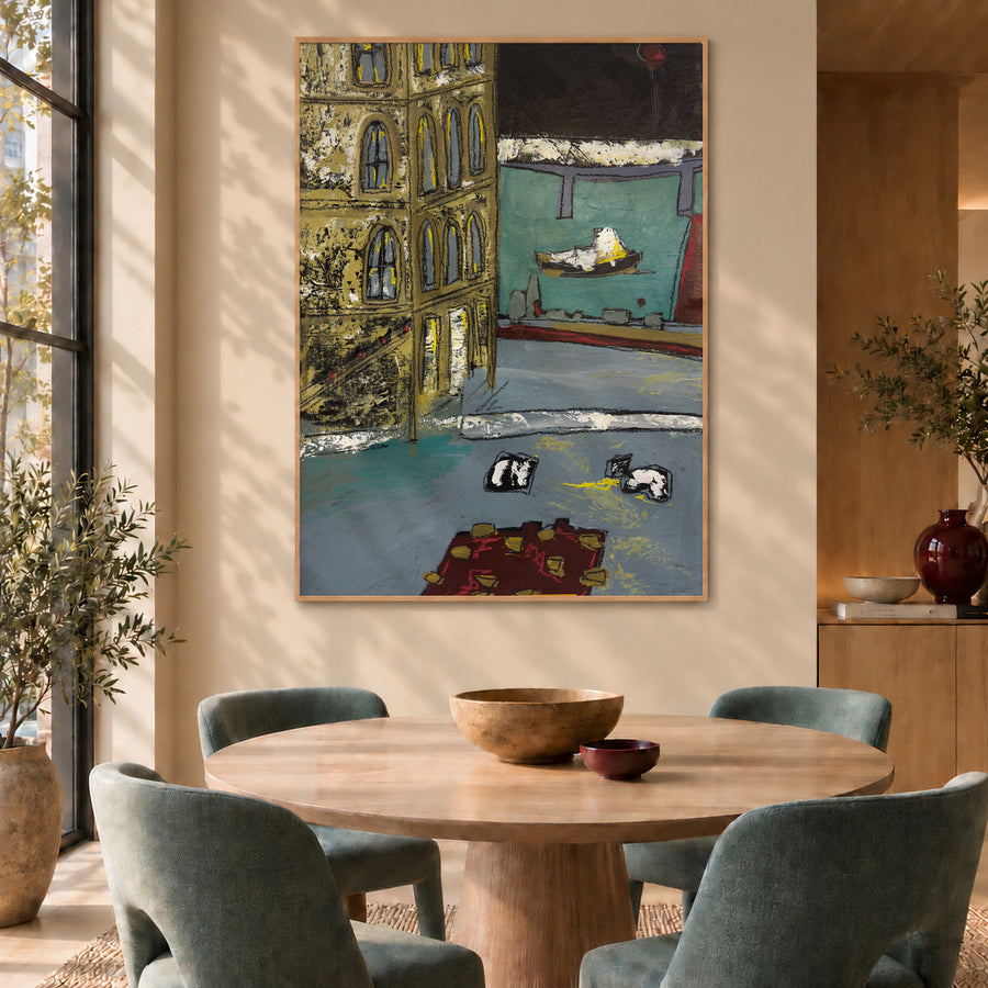 City of Tides - UNFRAMED CONTEMPORARY Original Painting