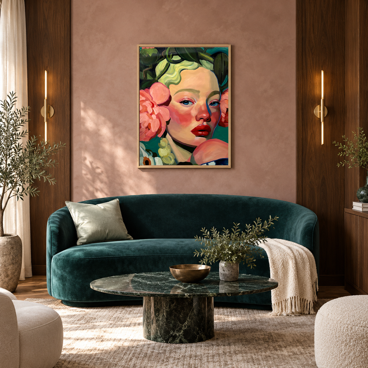 Cradled by Petals - Original Painting
