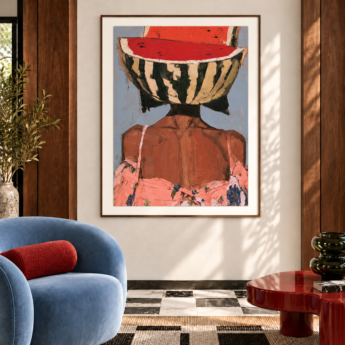 Watermelon Muse - Paper Print