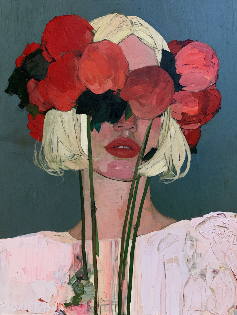 Scarlet Blossom - Paper Print