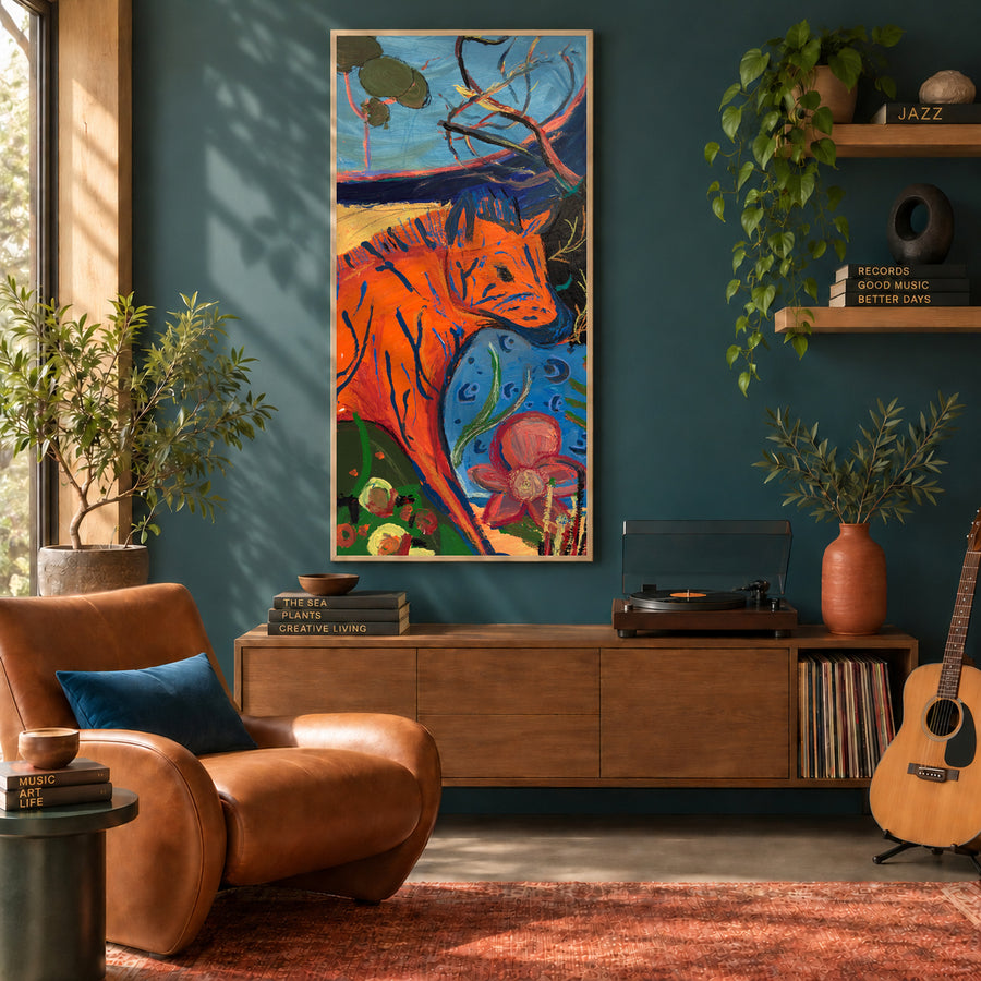 Safari Bloom - UNFRAMED CONTEMPORARY Original Painting