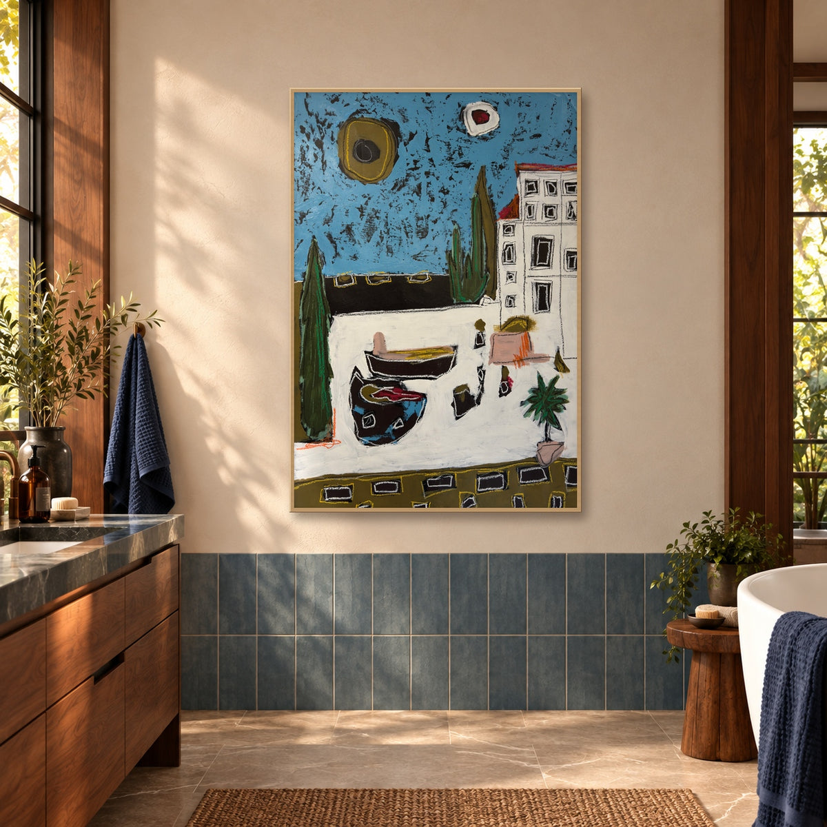 Windows to Somewhere - UNFRAMED CONTEMPORARY Original Painting