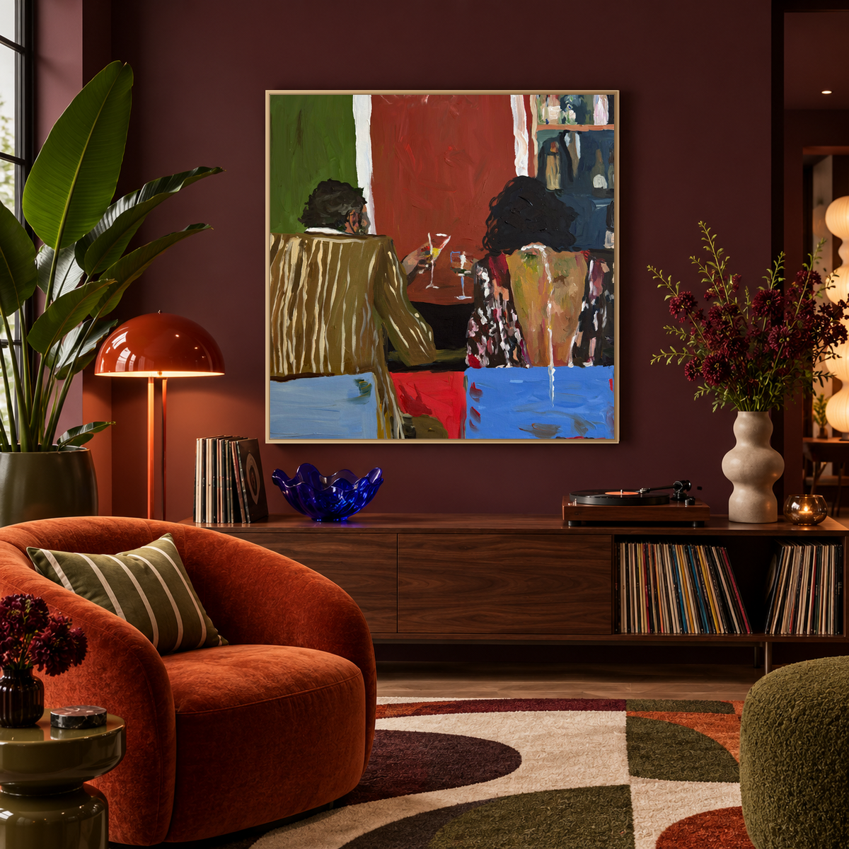 BG 1 - We Came for the Gossip - Original Painting