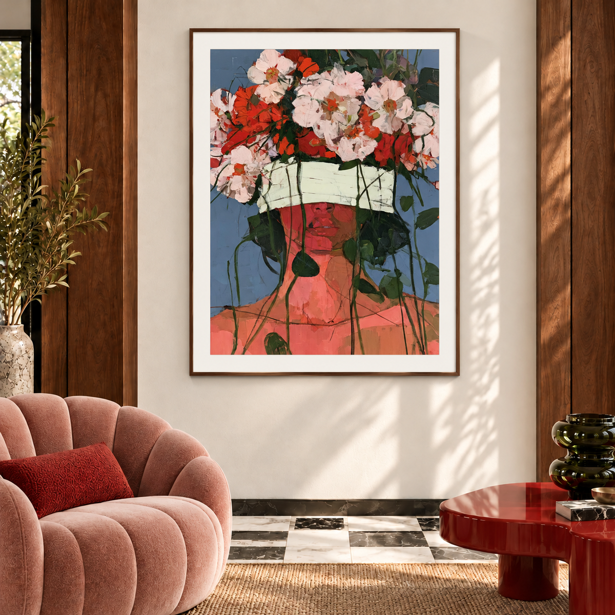 The Floral Veil - Paper Print