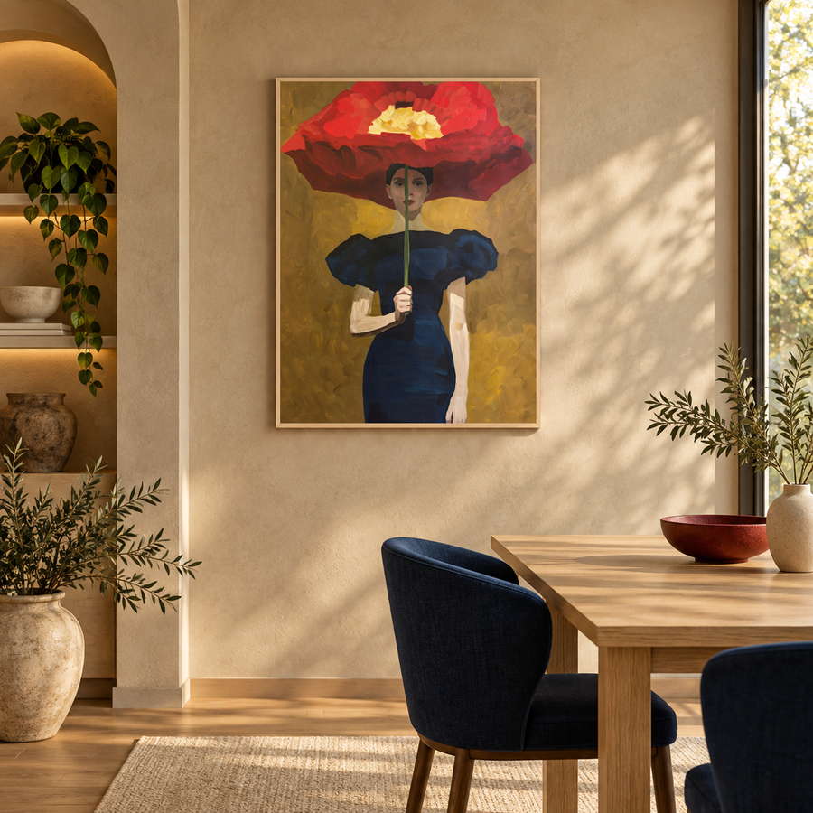 Scarlet Bloom - Original Painting