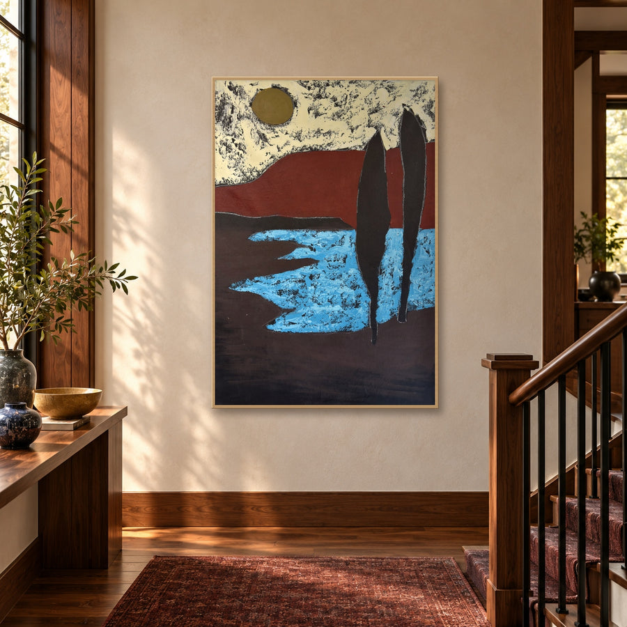 Between Earth and Tide - UNFRAMED CONTEMPORARY Original Painting