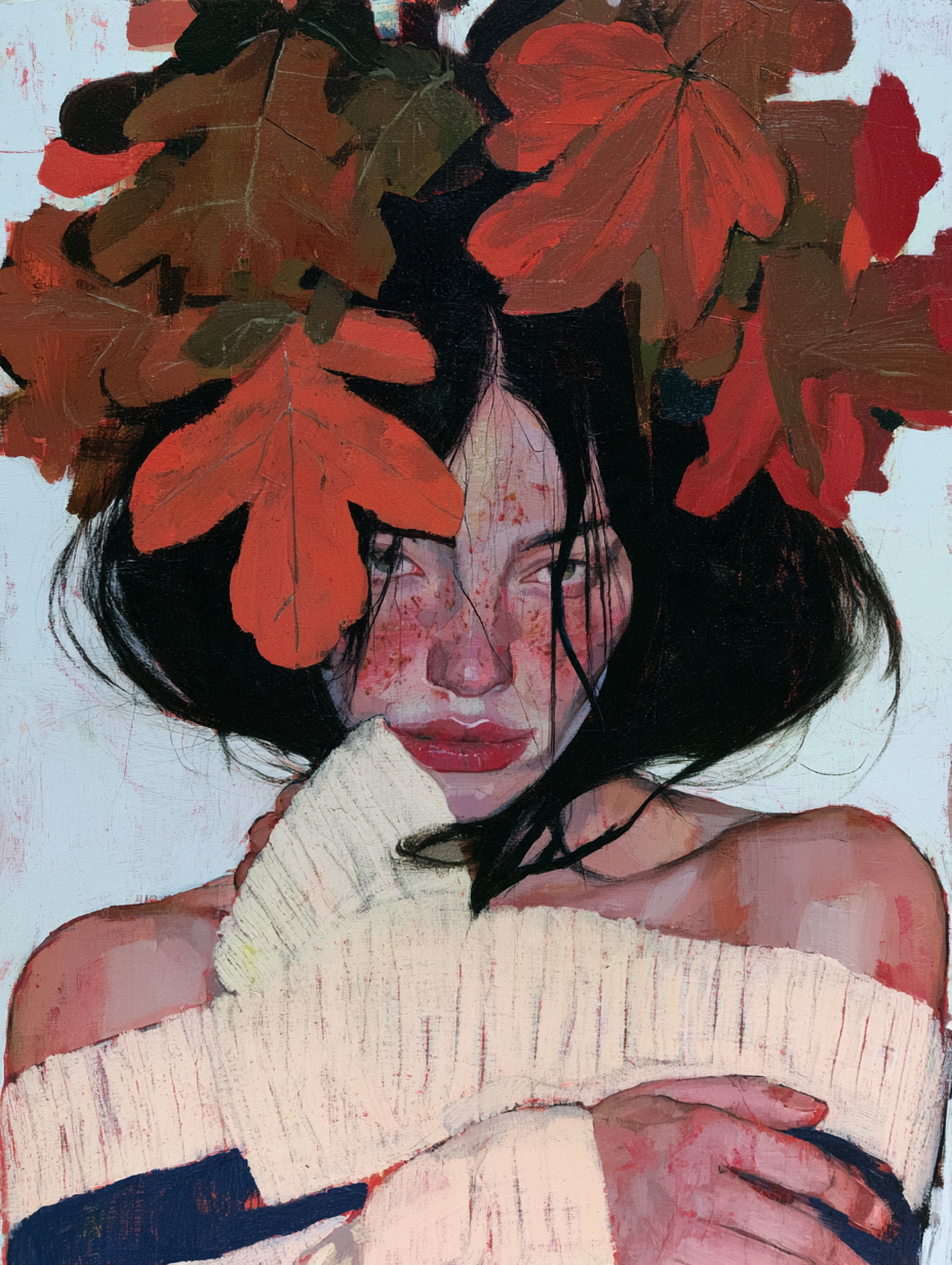 Dressed in October - Paper Print