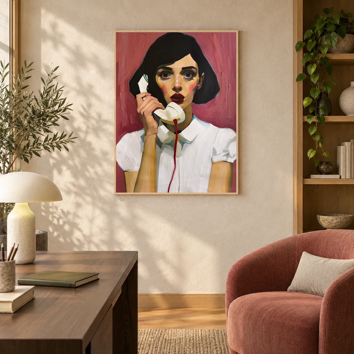 Thank You For Holding - Original Painting