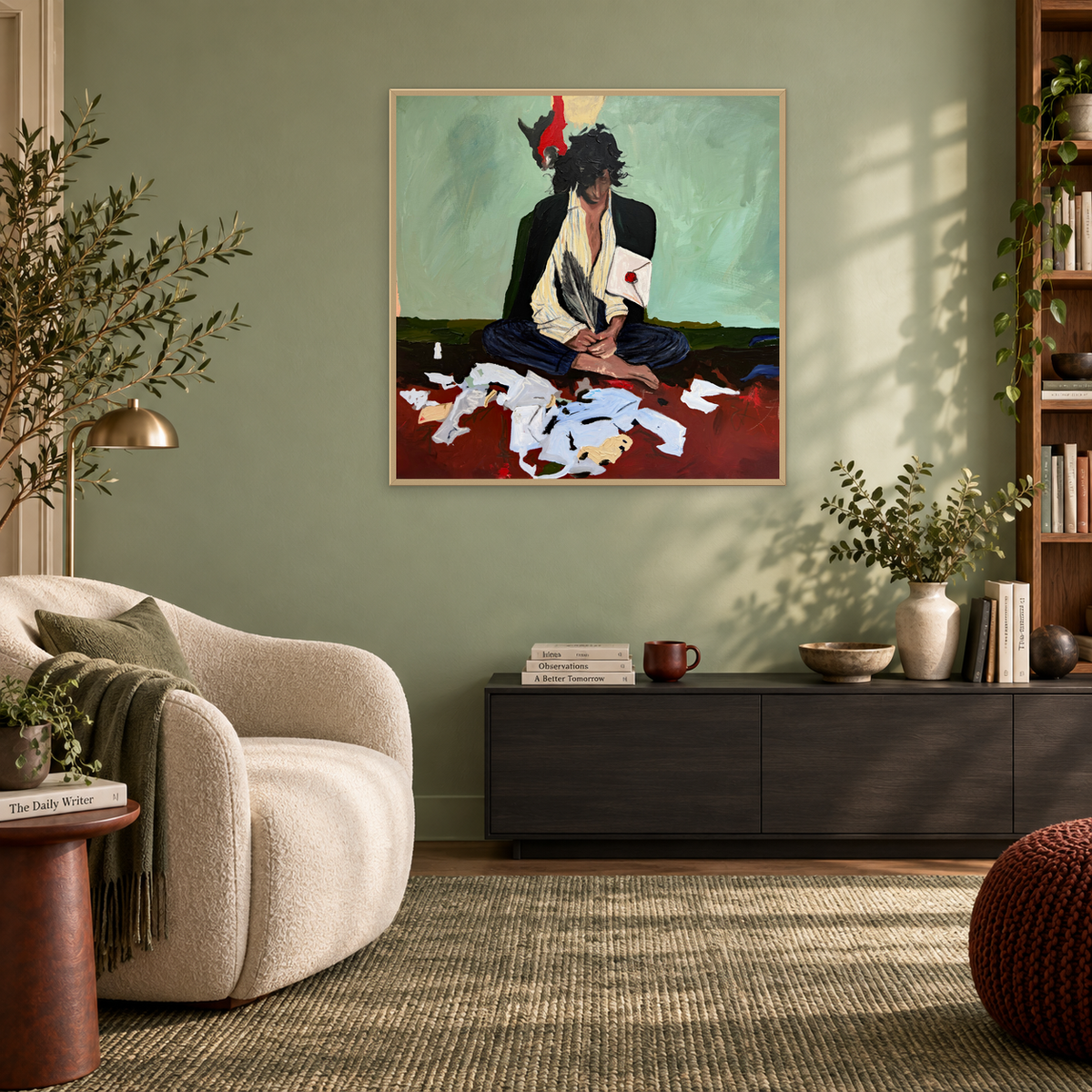 BN 19 - Regrets, in Writing - Original Painting