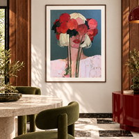 Scarlet Blossom - Paper Print