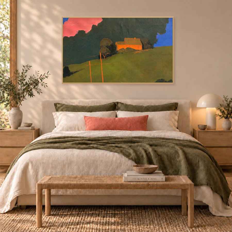 On the Hill - CONTEMPORARY Original Painting