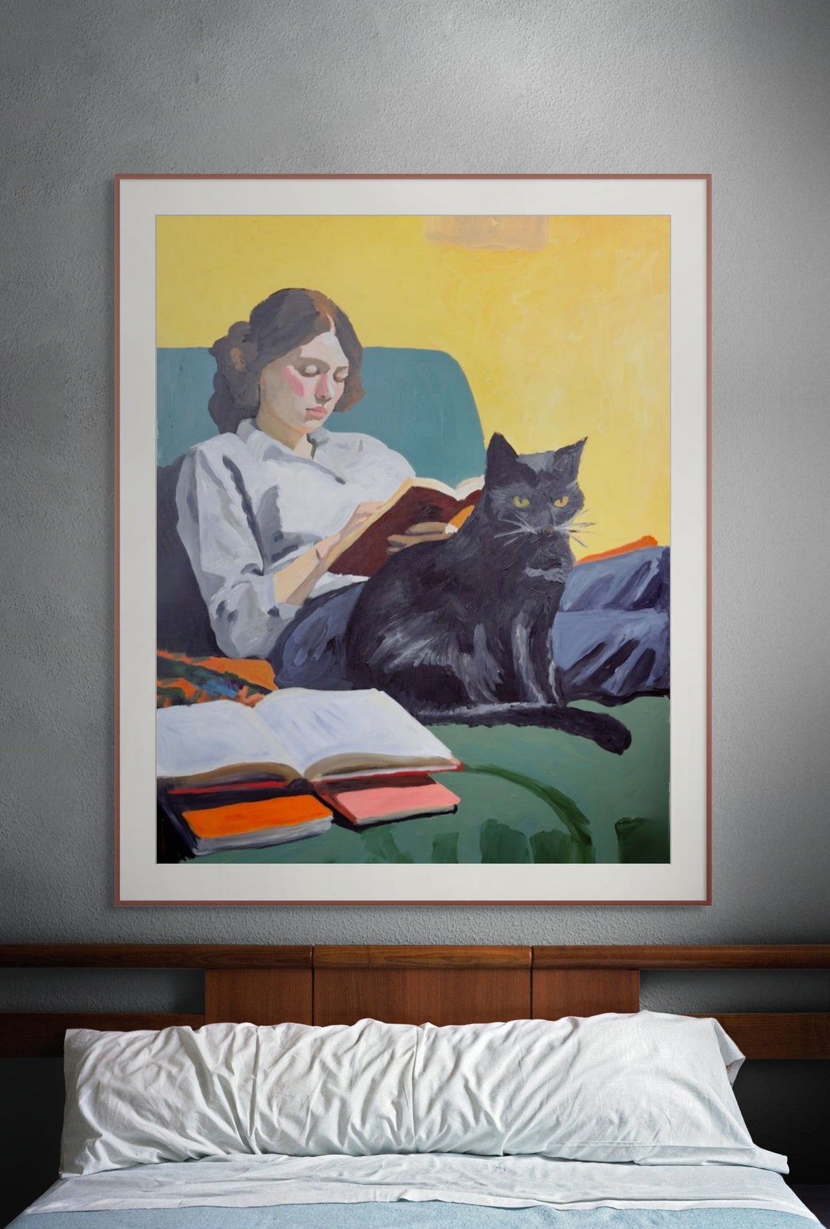 Books and whiskers Print Limited Edition