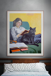 Books and whiskers Print Limited Edition
