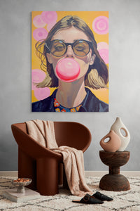 Miss Floaty pop Canvas Print