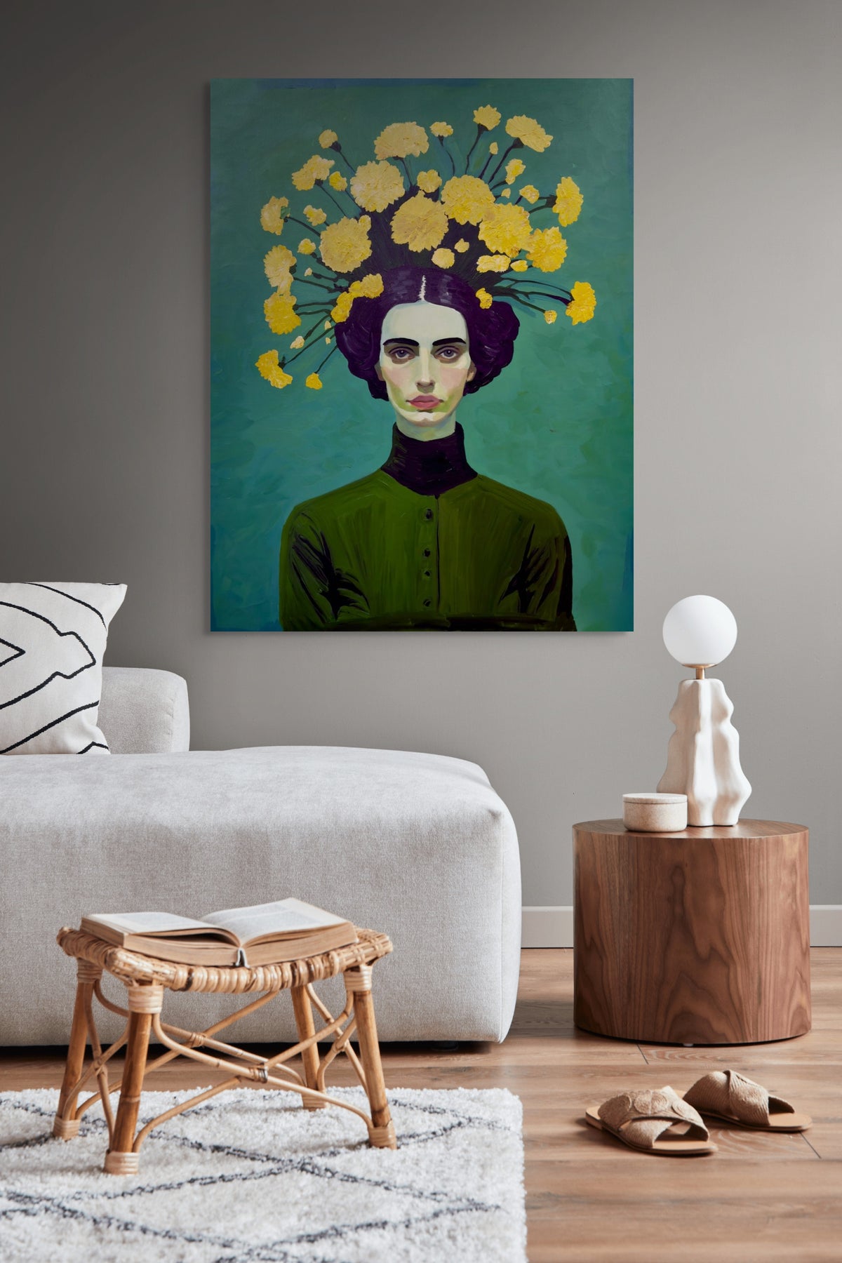 The growing girl Canvas Print