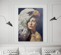 Feathers of strength  Canvas Print