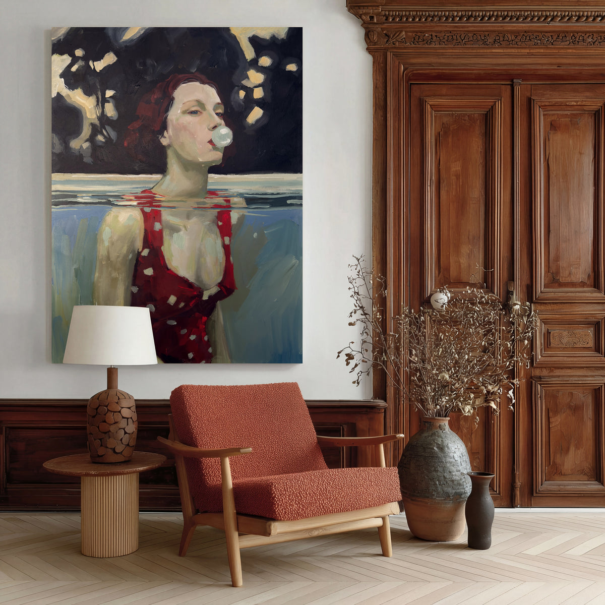 Taking a Dip - Canvas Print
