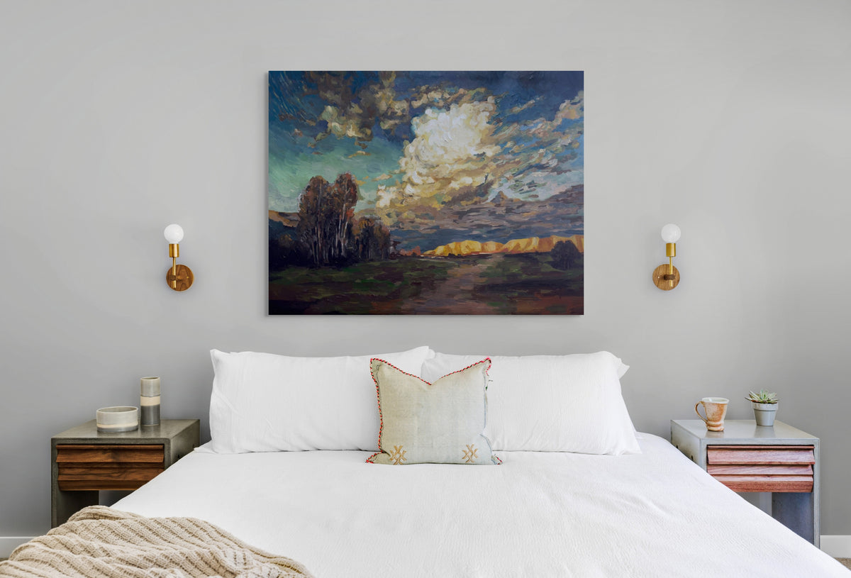 The sky sang Canvas Print