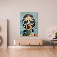Aqua vogue Canvas Print