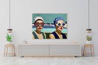 Capped and carefree Canvas Print