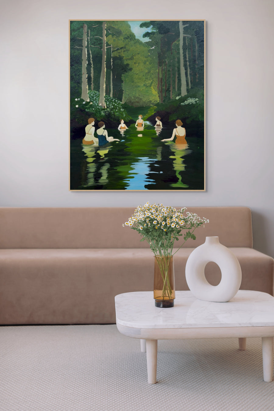 Ladies of the lake Canvas Print