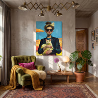 Femme and Feline - Canvas Print
