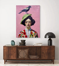 Pardon my bird Canvas Print