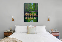 Feet in the brook  Canvas Print