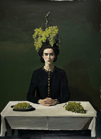 Grape Lady Canvas Print