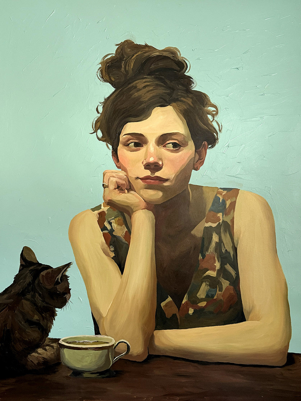 Cat Gossip - Canvas Print