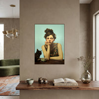 Cat Gossip - Canvas Print