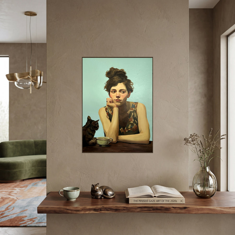 Cat Gossip - Canvas Print