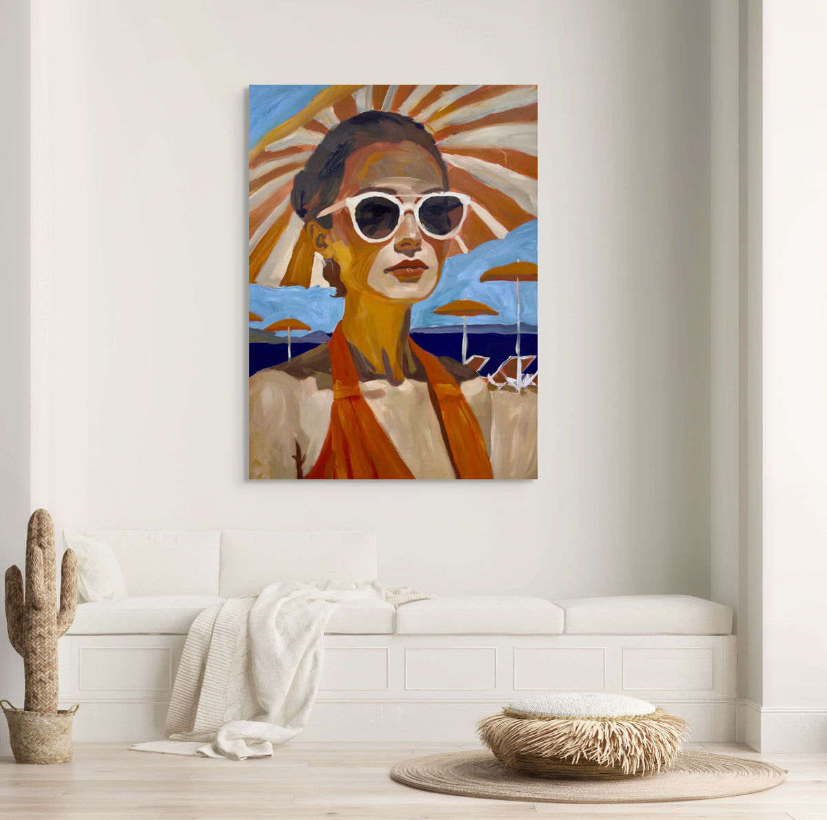 Sand and silence Canvas Print