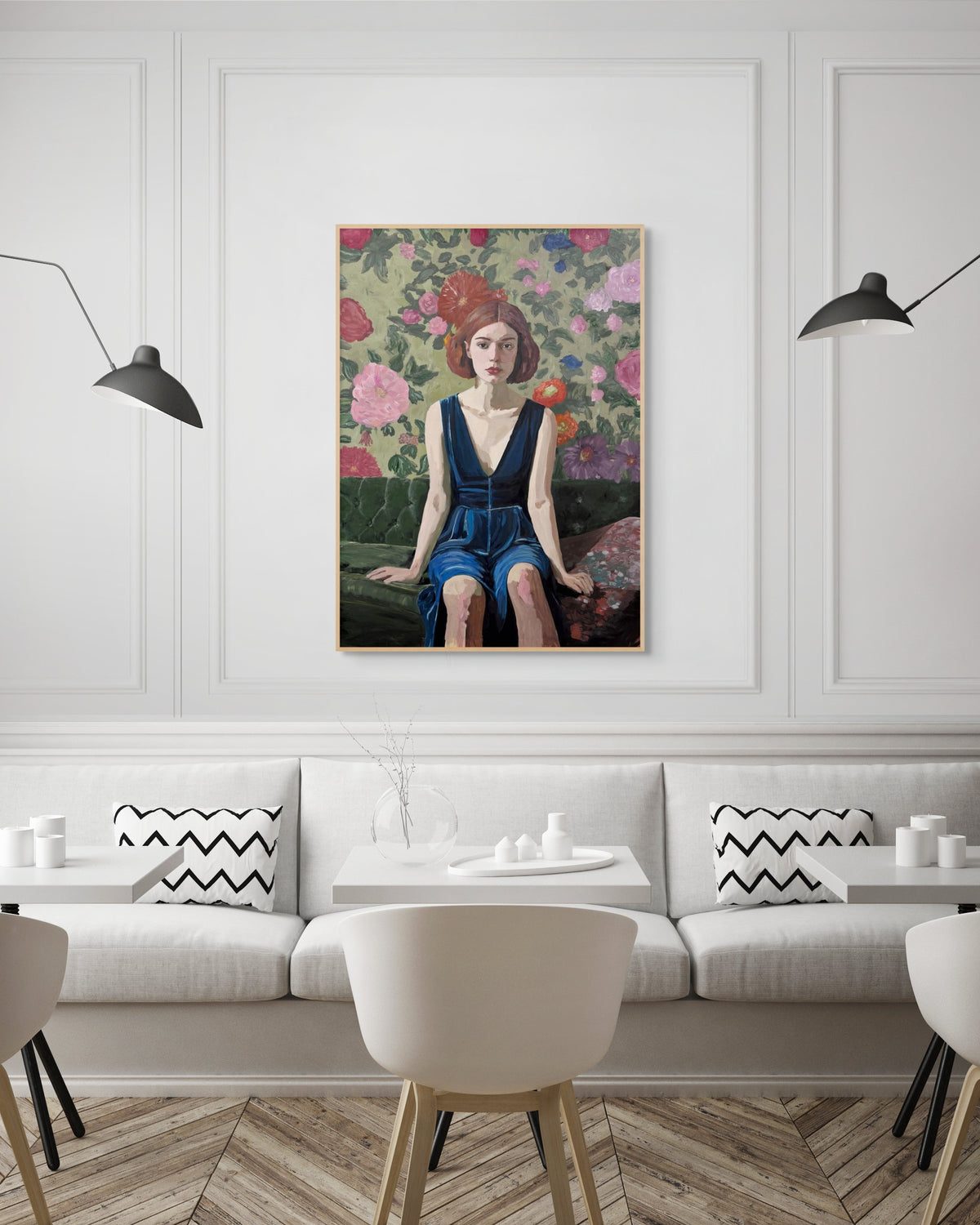 Petals on the wall Canvas Print