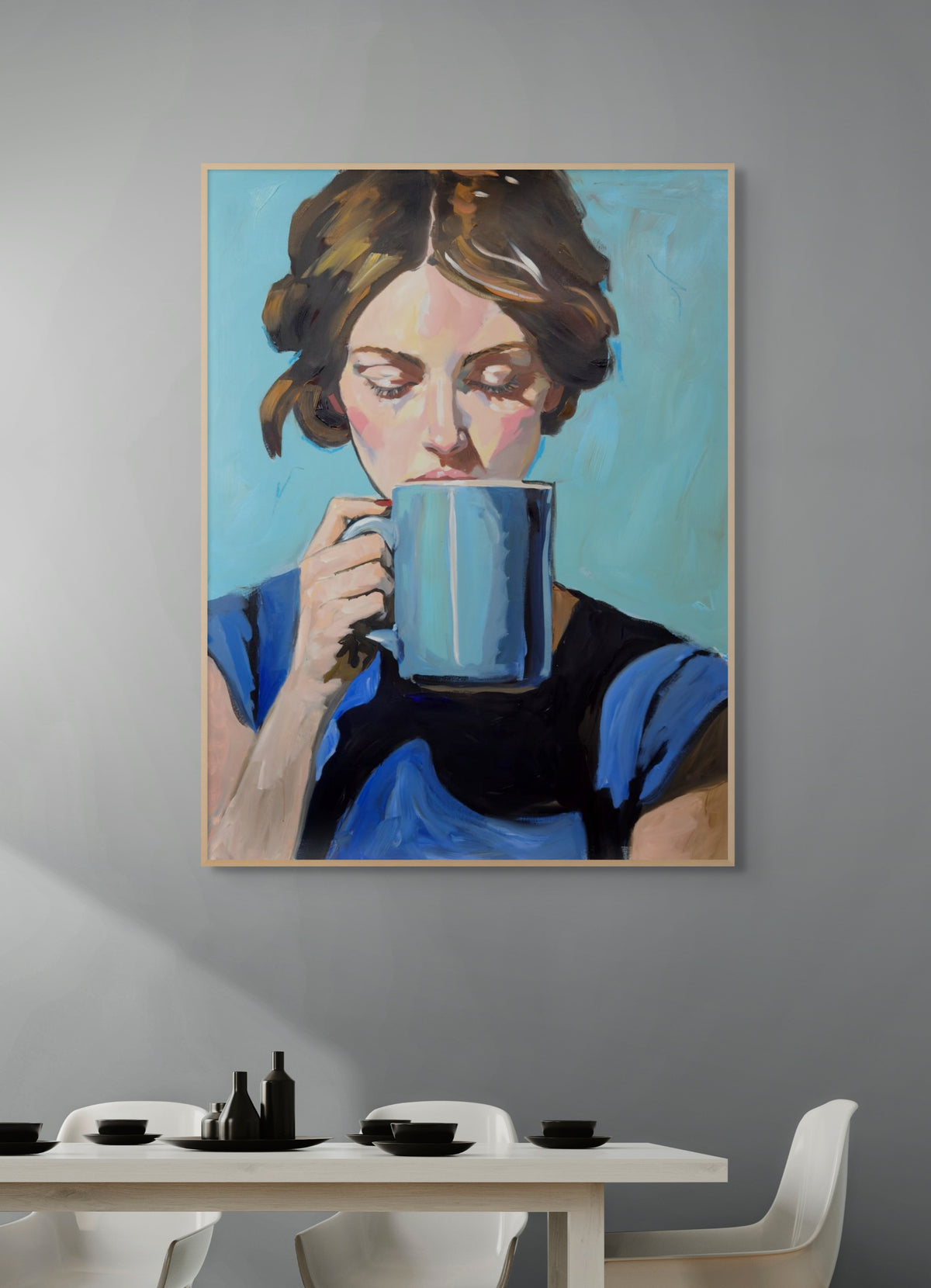 First sip Canvas Print