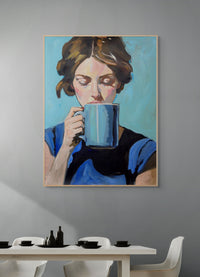 First sip Canvas Print