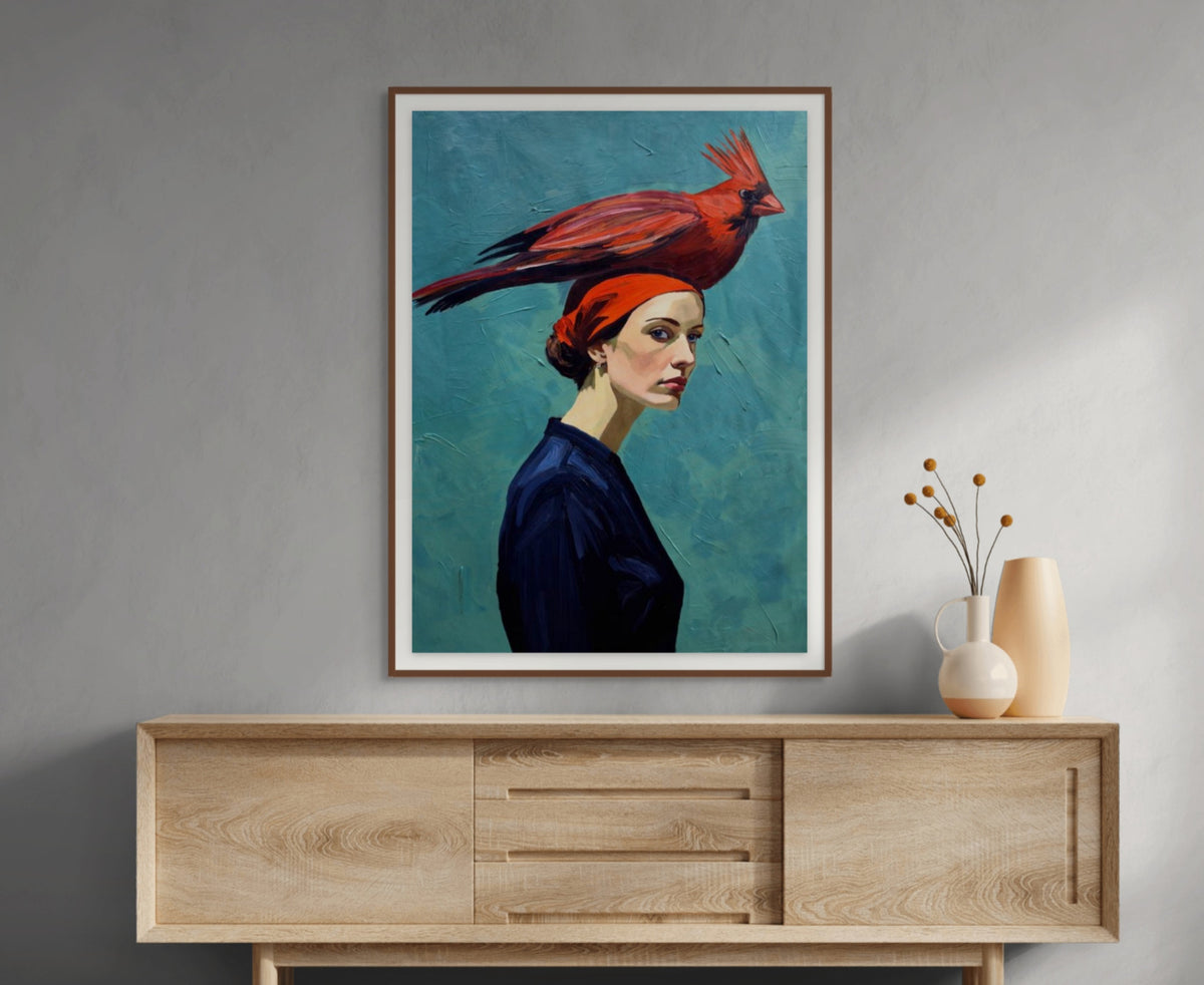The red visitor  Limited Edition Print